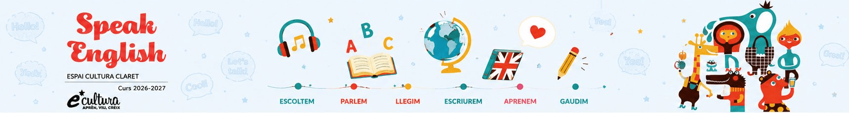 Banner promocional d'anglès